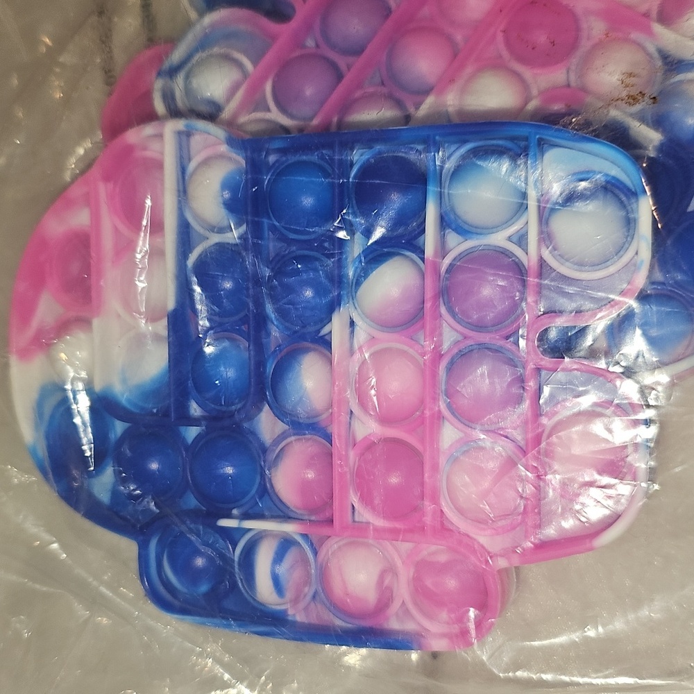 Among Us Tie Dye Push Pop It Fidgets 1 pack of 3 New